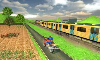 Train vs Super Hero Spider Bike screenshot 2