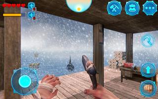 Survival Ocean Raft - Winter Story screenshot 2