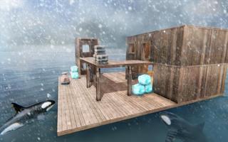 Survival Ocean Raft - Winter Story screenshot 3