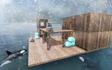 download Survival Ocean Raft - Winter Story APK