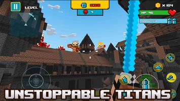 Titan Attack on Block Kingdom screenshot 1