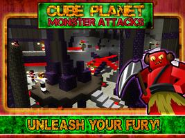 Cube Planet Monster Attacks Affiche