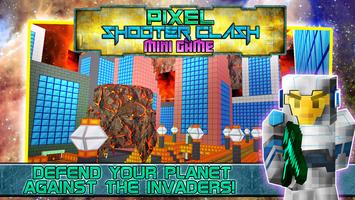 Pixel Shooter Clash Mini Game Affiche