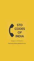 STD Codes of India Plakat