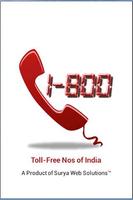 Toll Free Nos of India Affiche