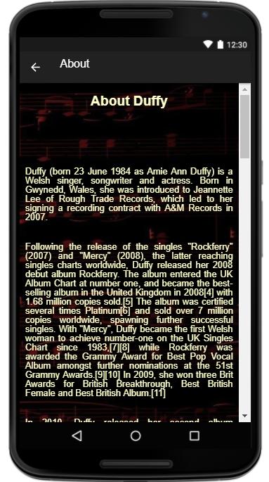 Duffy - (Songs+Lyrics) for Android - APK Download