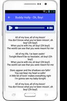 Buddy Holly Everyday Lyrics Poster