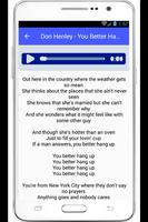 Don Henley Annabel Lyrics Plakat