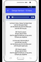 George Harrison Lyrics Beatles poster