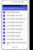 Justin Timberlake Lyrics Dance capture d'écran 1