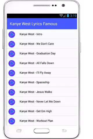 Kanye West Lyrics Famous APK for Android Download