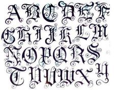 300 Tattoo Schriftzug Proben Plakat
