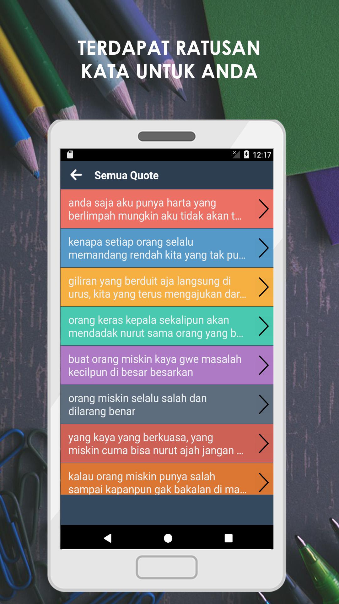 Status Kata Bijak Orang Miskin For Android Apk Download