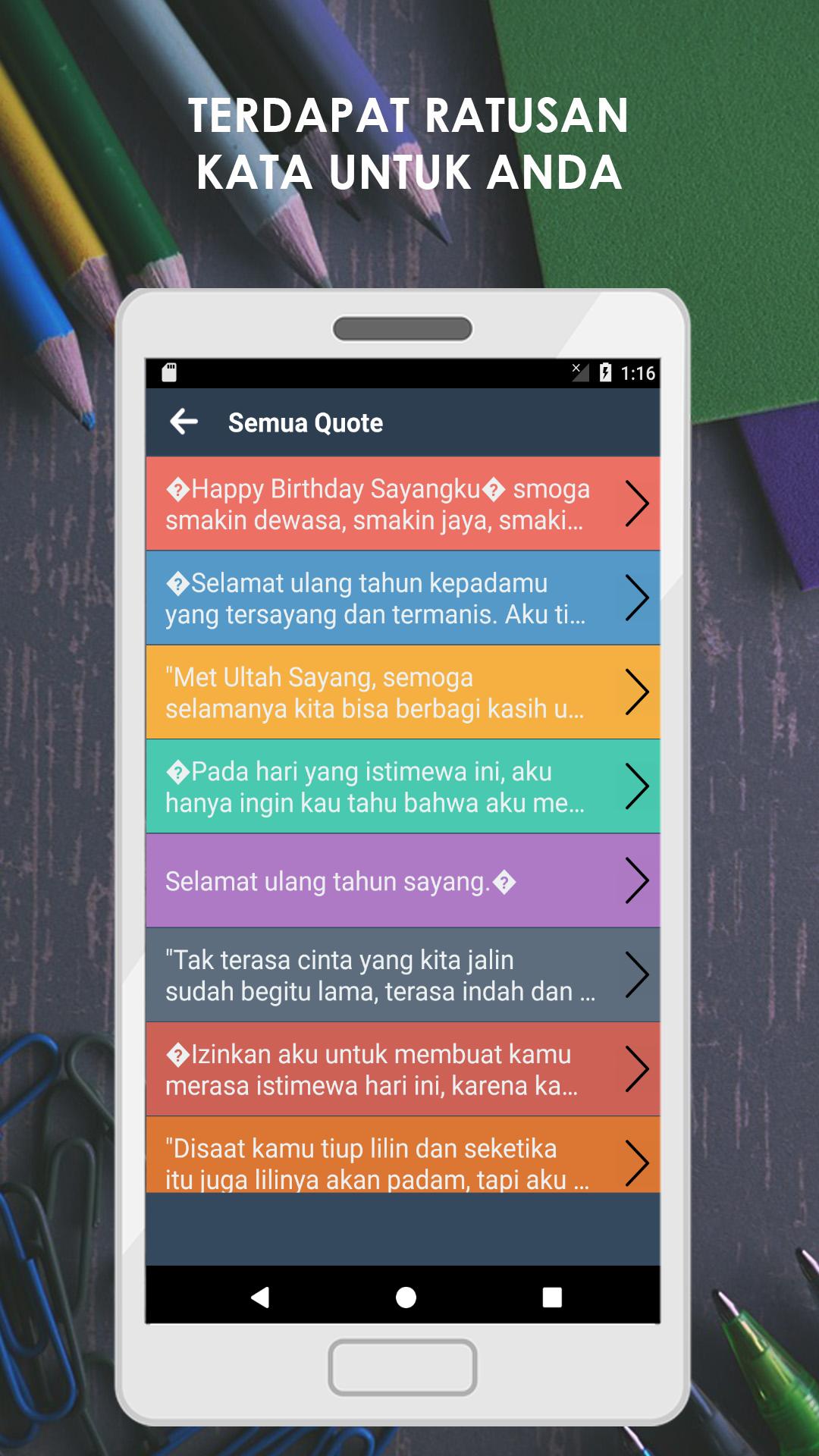 Kumpulan Kata Ucapan Selamat Ulang Tahun Bergambar For Android