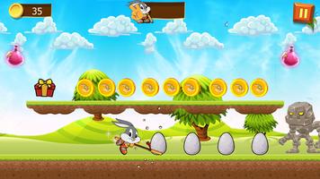 Super Looney Bunny  Adventure Dash capture d'écran 2