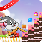 Super Looney Bugs Bunny in cookie world icône