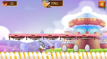 Super Looney Bugs Bunny in cookie world capture d'écran 2