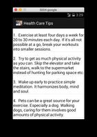 Health Care Tips capture d'écran 2
