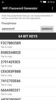 Wifi Password Generator - WEP Keys for router capture d'écran 2