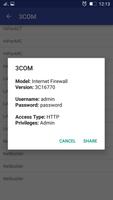WiFi Router Default Password F captura de pantalla 3