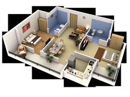 3D Home Plan Designs โปสเตอร์