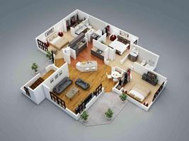 3D Home Plan Designs ภาพหน้าจอ 1