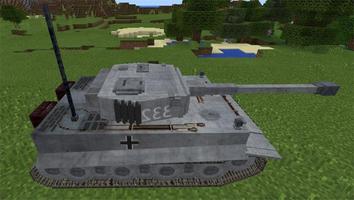 Mod Tank (Tiger I) 1.2 for MCPE Affiche