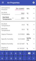 Psychrometric Calculator 스크린샷 1