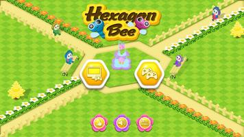 Hexagon Bee Cartaz