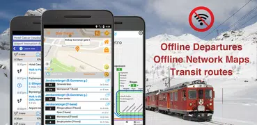 Oslo Ruter NSB departures maps