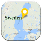 Sweden map icône