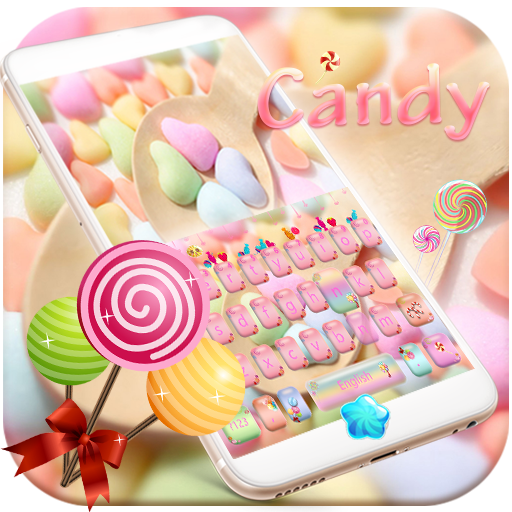 無料甘いキャンディキーボードのテーマCandy