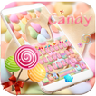 Şeker Klavye teması Candy