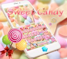Poster Caramella tastiera Tema Candy