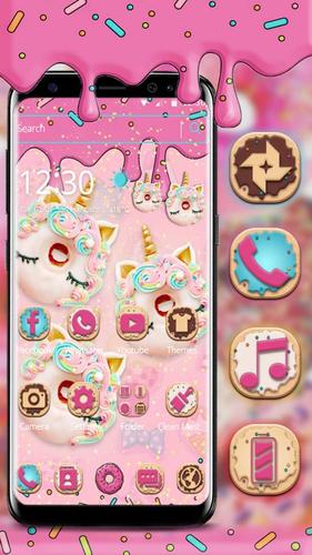 Descarga de APK de Tema Sweet Donuts Unicorn para Android