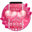 Sweet Pink Love Heart Theme