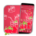 Sweet Strawberry Juicy Theme ikona