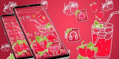 Sweet Strawberry Juicy Theme screenshot 3