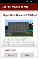 برنامه‌نما Door PE Mods For MC عکس از صفحه
