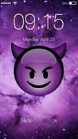 Emoji Purple Devil - PIN Lock. Affiche