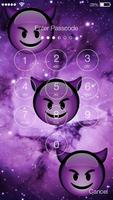 Emoji Purple Devil - PIN Lock. capture d'écran 1