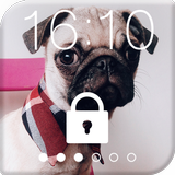 Funny Pug Сomic Lock Screen icon