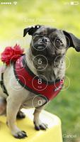 Funny Pug Сomic Lock Screen capture d'écran 1