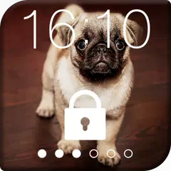 download Sweet Pug Puppy Lock Screen APK