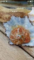 Sea Shells Summer Lock Screen اسکرین شاٹ 1