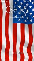 USA America Flag Lock Screen poster