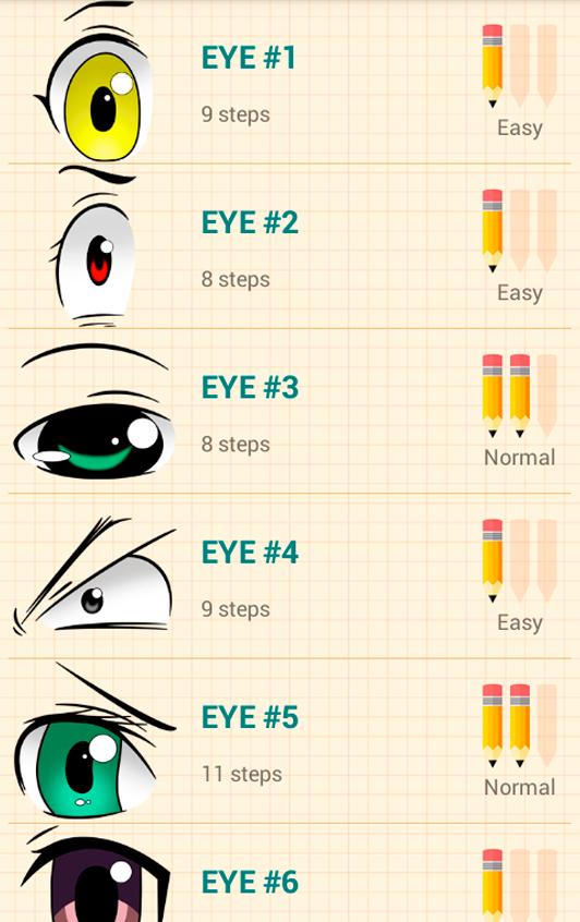 How To Draw Anime Eyes For Android Apk Download - anime eye roblox