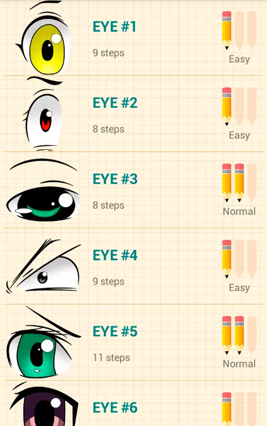 Download do APK de Como Desenhar Olhos de Anime para Android