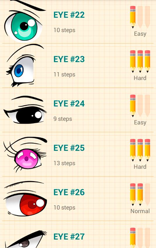 Como Dibujar Ojos De Anime For Android Apk Download