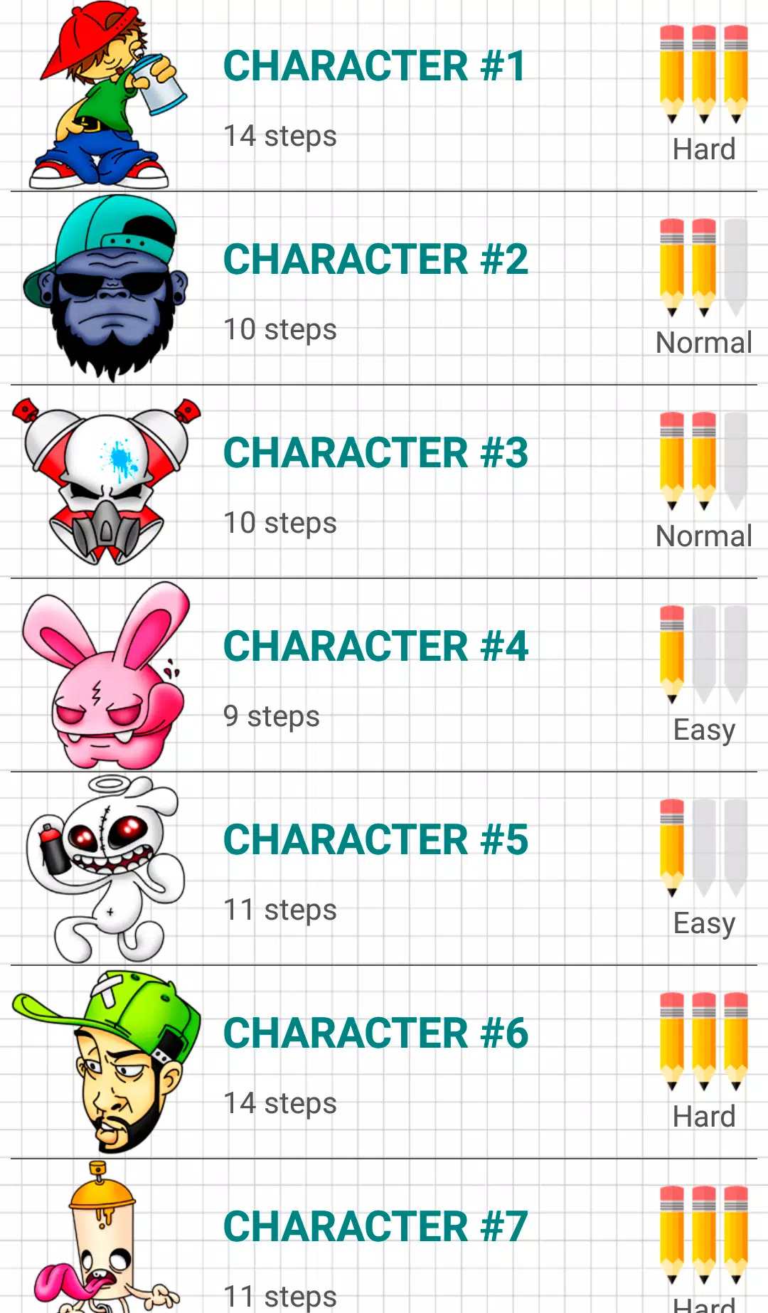 Download do APK de Desenhar personagens de jogos para Android
